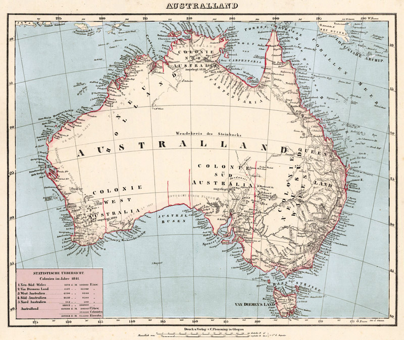 Australië 1860 Flemming